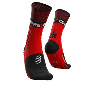 COMPRESSPORT PRO RACING SOCKS WINTER TRAIL red / black