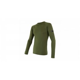 SENSOR MERINO ACTIVE pánské triko dl.rukáv safari green