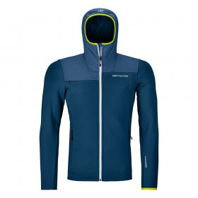 Ortovox FLEECE PLUS HOODY M petrol blue