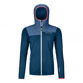 Ortovox FLEECE PLUS HOODY W petrol blue