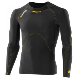 Skins Bio A400 Mens Black/Yellow Top Long Sleeve