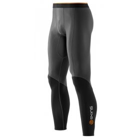 Skins Bio S400 Mens Black/Graphite/Orange Thermal Long Tights