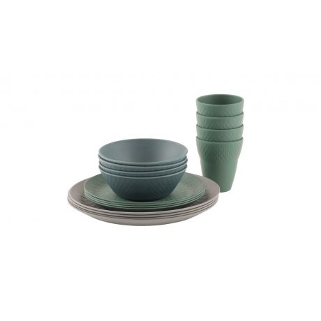 Outwell Lotus Bamboo 4 Person Dinner Set