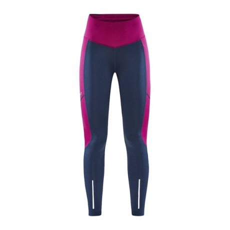 CRAFT ADV Essence Warm Tights W modrá s růžovou 1909632-698486