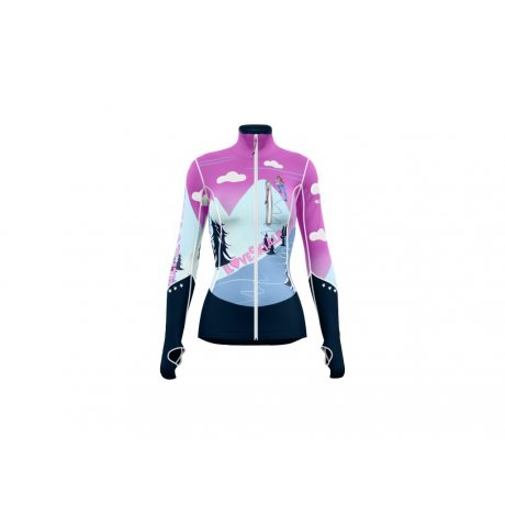 Crazy Idea Pull Oxygen Printed Woman i love skialp