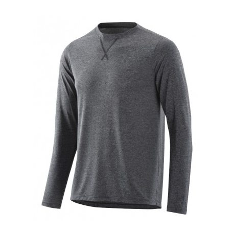 Skins Activewear Avatar Mens Top Long Sleeve Round Neck Black/Marle