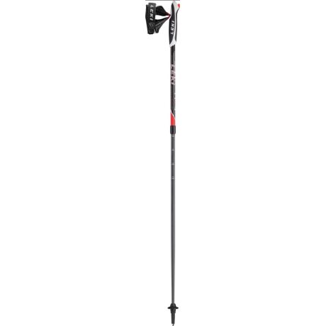 LEKI Spin black-white-fluorescent red