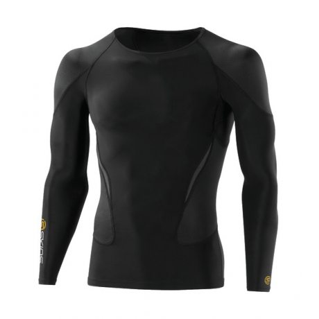 Skins Bio G400 - Golf Black Top Long Sleeve colour logo